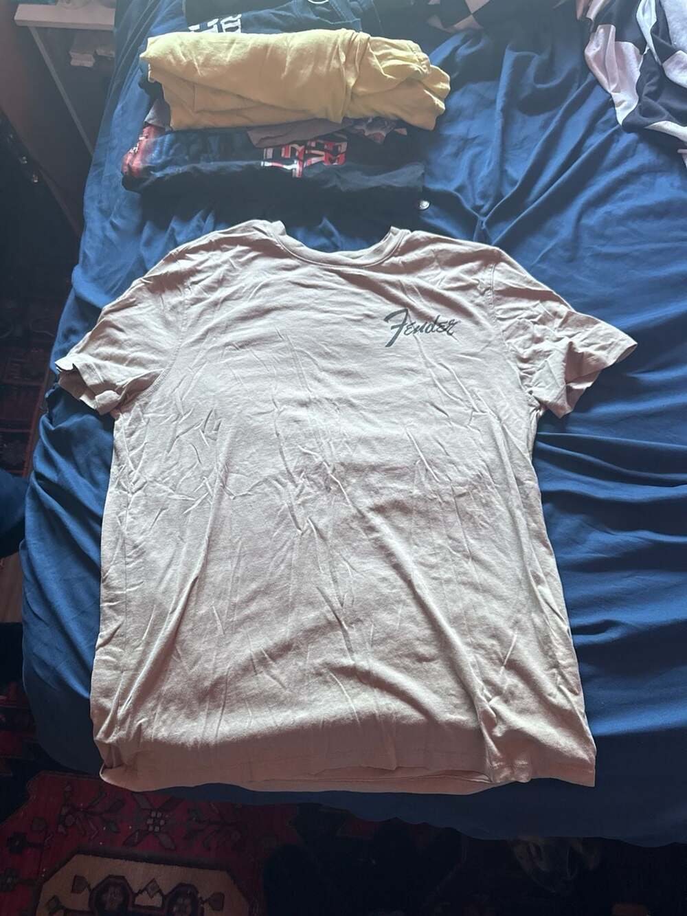 Goodfellow & Co x Fender Men's Short Sleeve Graphic T-Shirt Tan